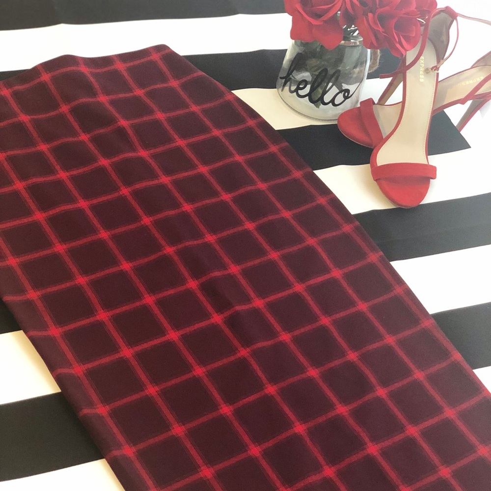 Red Pencil Skirt